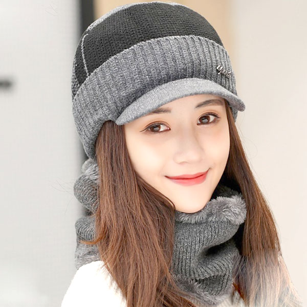 후드 방한 겨울 털 퍼 넥워머 기모 융털 목토시 목도리 머플러 - 상품 이미지