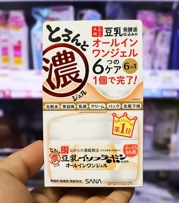 사나 나메라카 혼포 두유 이소플라본 올인원 젤 100g - 하카타몰