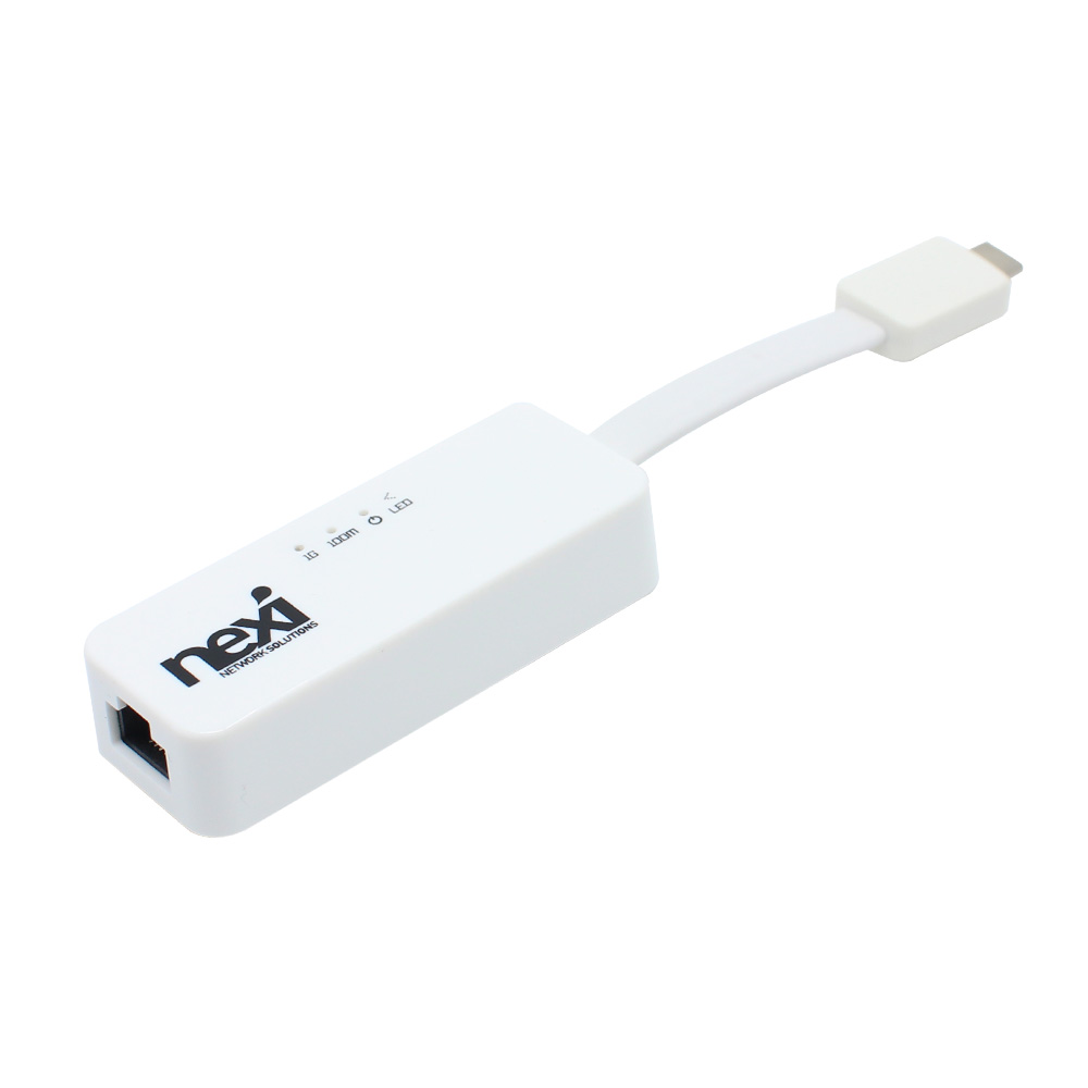 넥시 USB3.1 C타입 to 랜 기가 유선랜카드 CAT6 - 상품 이미지
