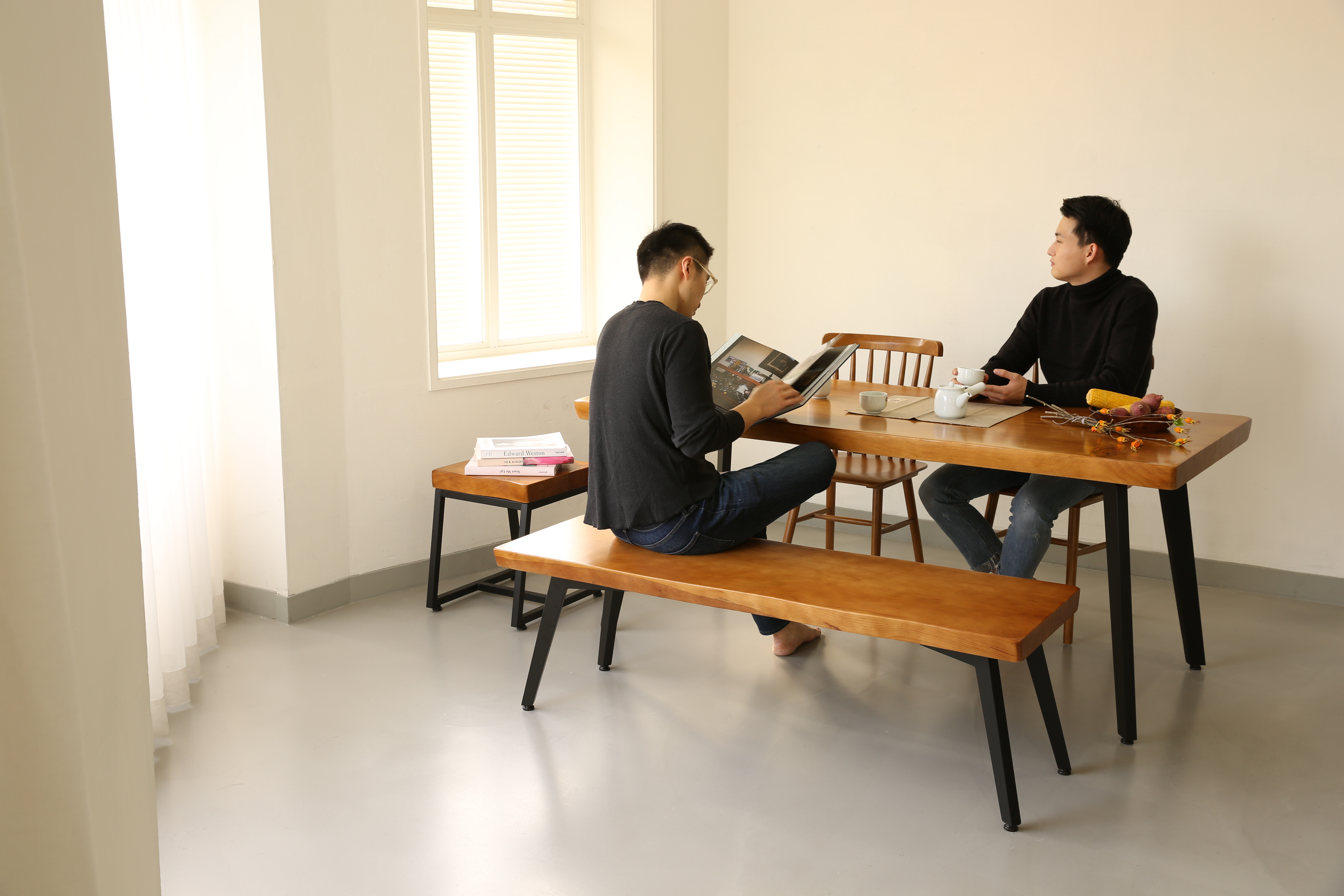 [우드/식탁용] 스탠다드 체어 Y3-24 - Walnut, Natural