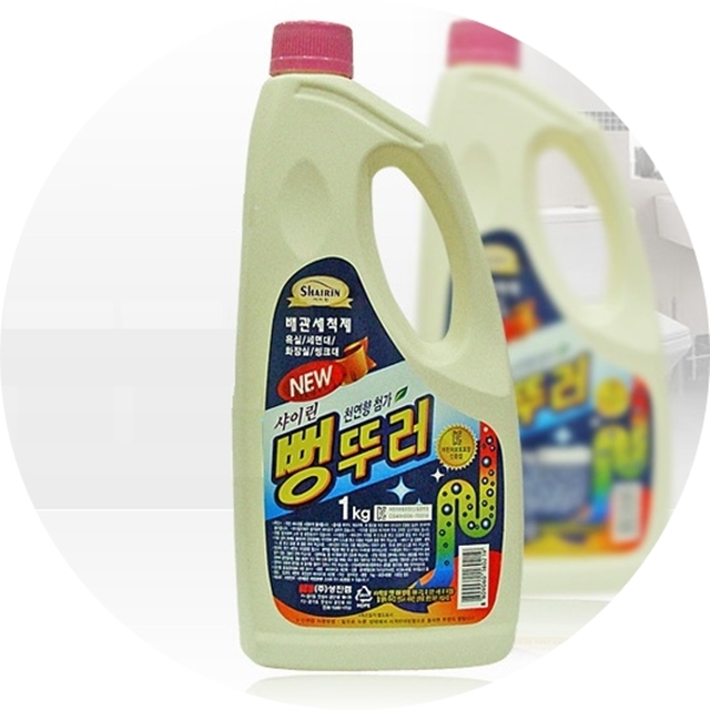아파트 세탁실 화장실 하수구 배수구 막힘 막혔을때 뻥뚜러 1L 4개 - 상세 이미지 3