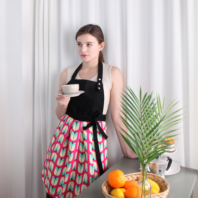 킨블리 앞치마 러블리원피스형 일자형 패턴앞치마