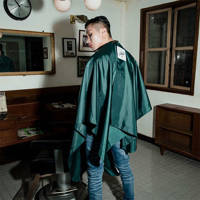 완전방수 칸데오레더 공방 애견 미용실 카페 미용사 바리스타 앞치마 가죽 방수앞치마 컷트보 딥그린