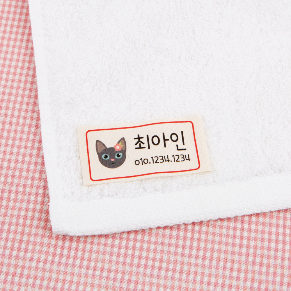 [주문제작]면라벨 컬러 냥냥이 Size 4515 한글1 - 상세 이미지 2