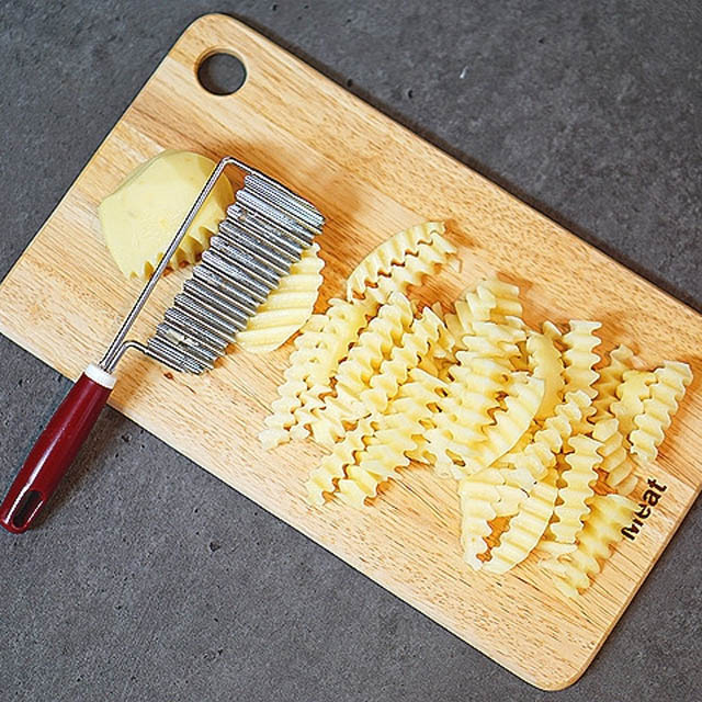 물결칼 도토리 묵칼 웨이브 모양칼