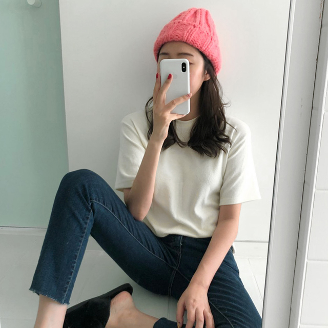 귀여운 네온 알파카 꽈배기 짜임 두꺼운 비니 - 상세 이미지 2