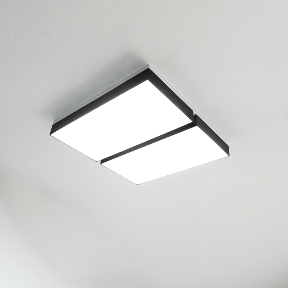 LED 아스텔 블랙 거실등 120W - 상품 이미지