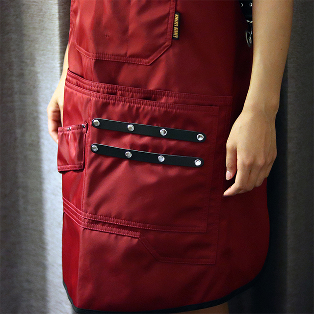 칸데오레더 레인져 버건디 공방 미용실 카페 미용사 바리스타 앞치마 가죽 방수앞치마