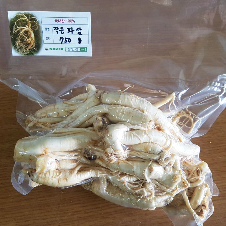 금산 참인삼 수삼 작은콩 파삼 750g 한채 - 상세 이미지 4