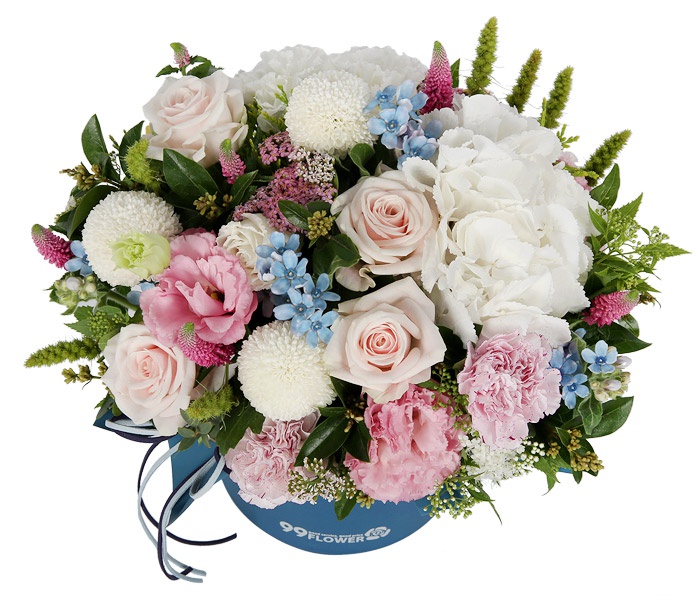 [당일수령]아름다운 혼합 꽃상자 B328 꽃배달 생화꽃 생일 기념일 이벤트 축하