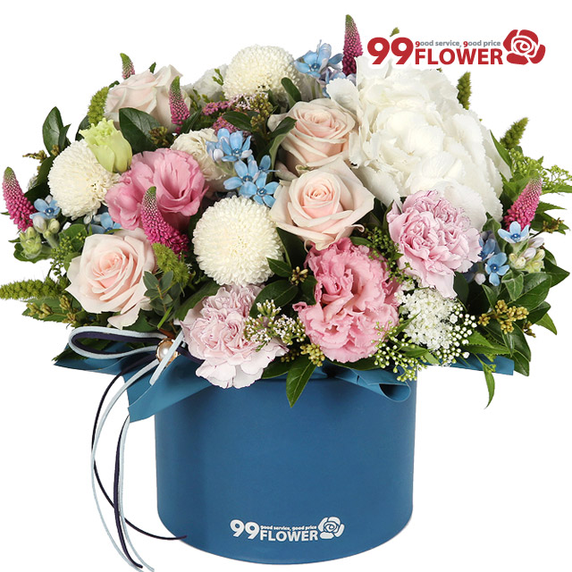 [당일수령]아름다운 혼합 꽃상자 B328 꽃배달 생화꽃 생일 기념일 이벤트 축하