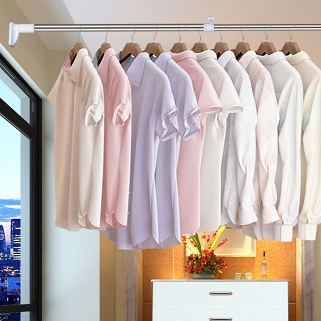 못없이 커튼봉 압축봉 무타공 못없는 압착봉 일반원형70 120