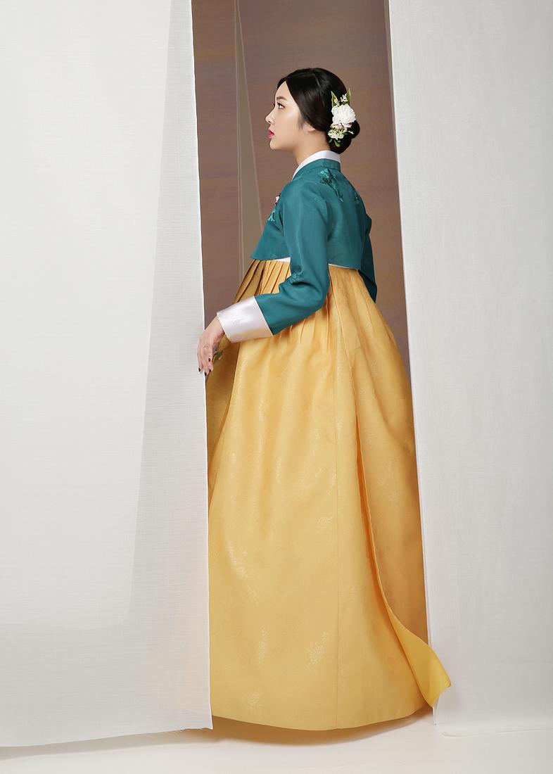 [한복대여] 화려한 황후 여성 혼주 결혼식 한복 이미지 8
