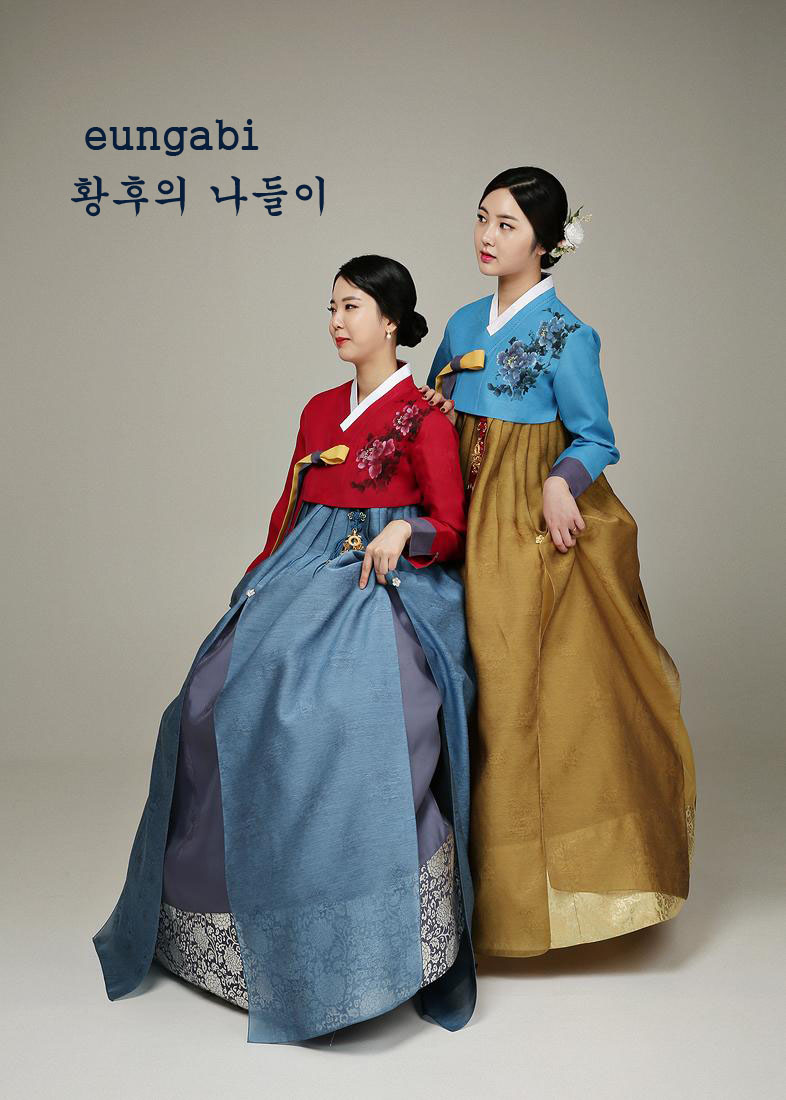 [한복대여] 황후의 나들이 여성 혼주 결혼식 한복 - 상품 이미지