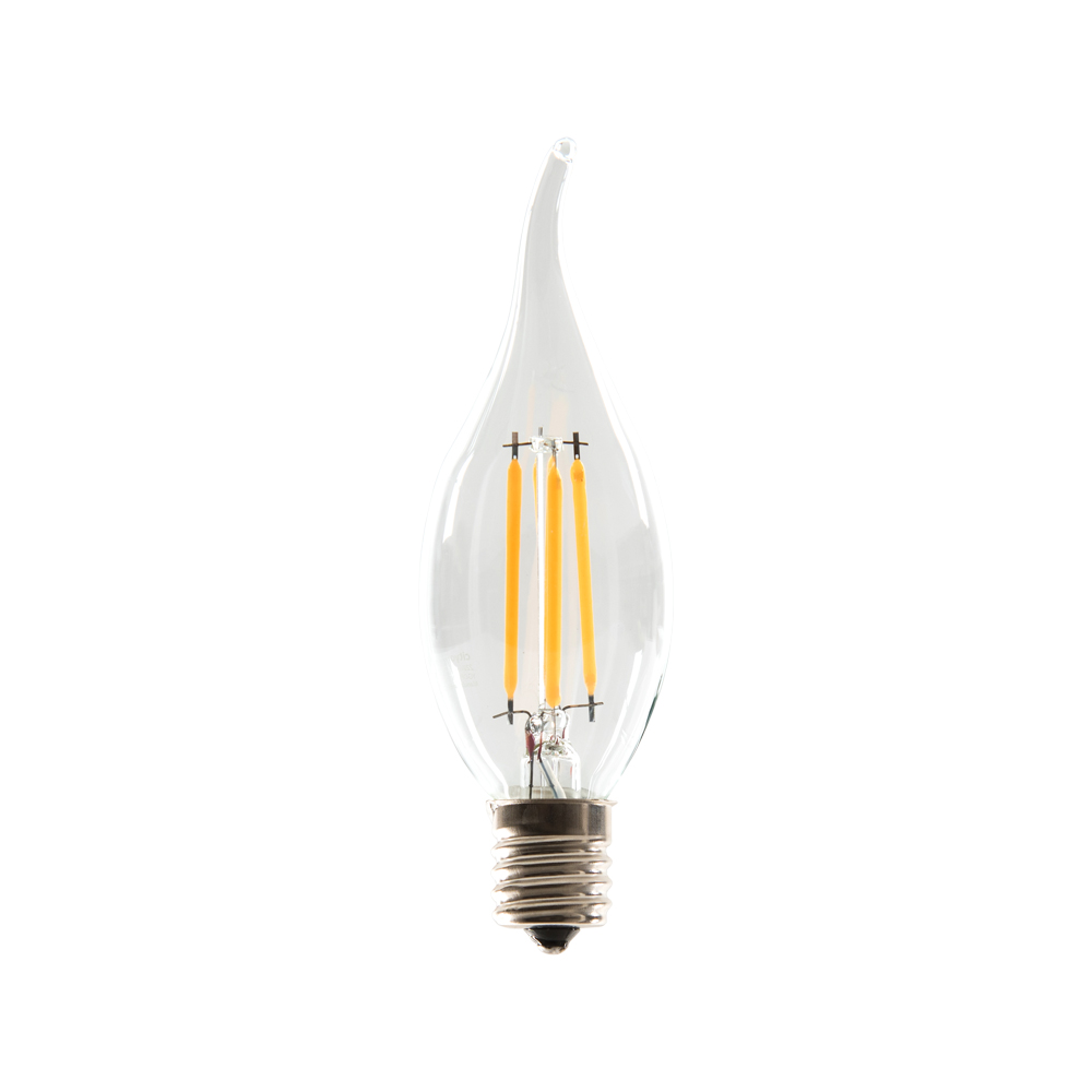 씨티 LED 투명 에디슨 플레임 촛대구 E17 3W - 상품 이미지