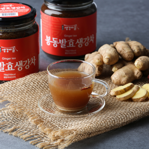 봉동 발효 생강차 , 몸을 따뜻하게 하는 차