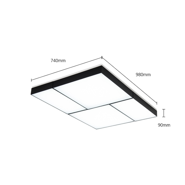 LED 아스텔 블랙 거실등 믹스 180W - 상세 이미지 3