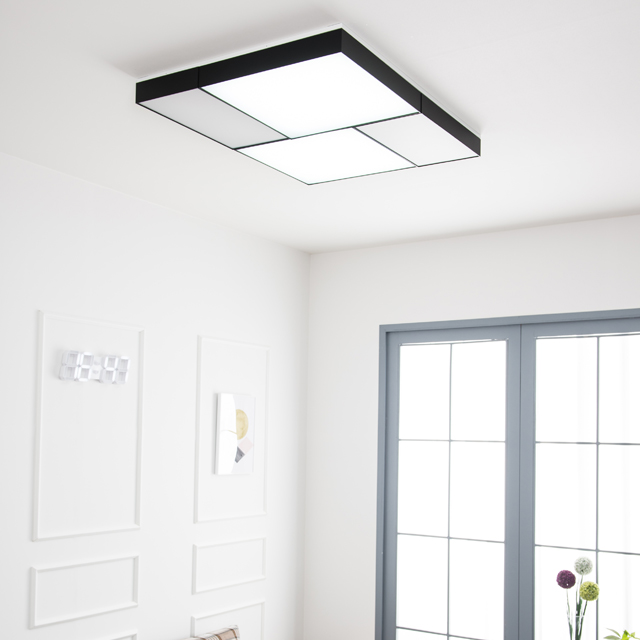 LED 아스텔 블랙 거실등 믹스 180W - 상세 이미지 4