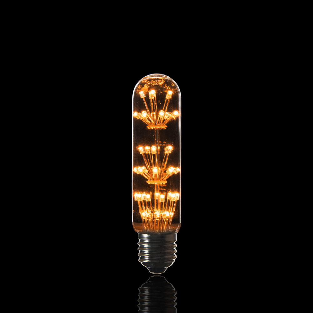 LED 눈꽃 에디슨 램프 일자 T32 2W - 상품 이미지