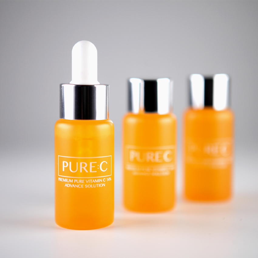 미백 주름개선 기능성화장품 glowc  프리미엄비타민씨14% 15ml 엠플 3개 기미 화이트닝 주름 보습 - 상품 이미지
