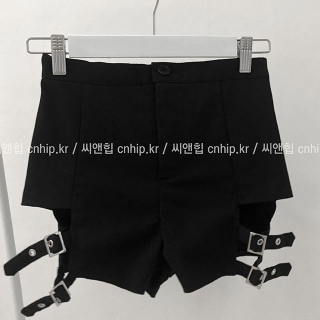 하이웨스트 스판 가터 벨트 섹시 트임 숏팬츠 - 상세 이미지 4