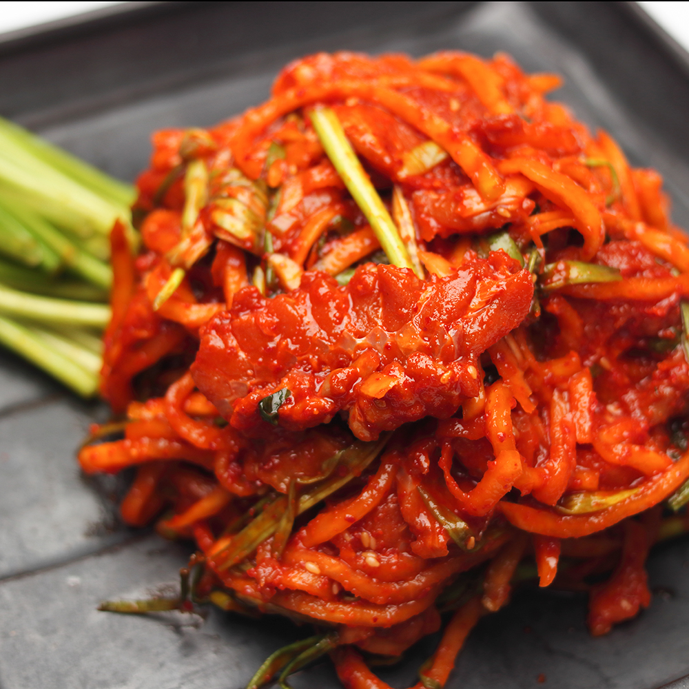 맛있는 수제 전라도 가정식 삭힌 숙성 홍어무침 750g 이미지 2