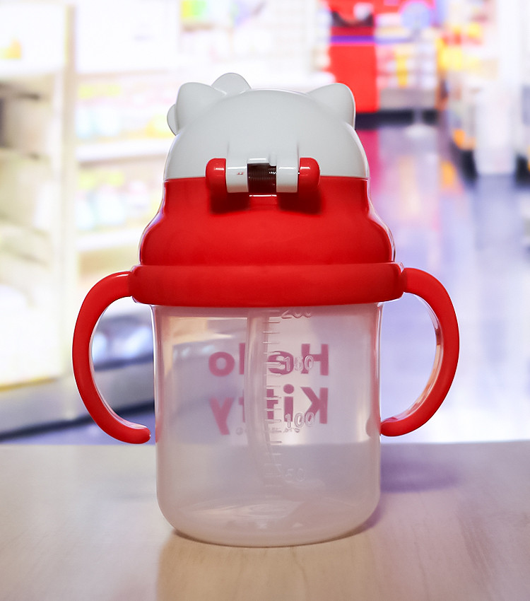 스케이터 헬로키티 다이컷 양손 호퍼 빨대컵 KSH2D - 주방·식기 - 하카타몰