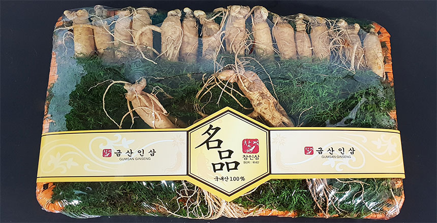 참 인삼 수삼 선물세트 원수삼 소 750g (등나무+금보자기) 한채 - 상세 이미지 4