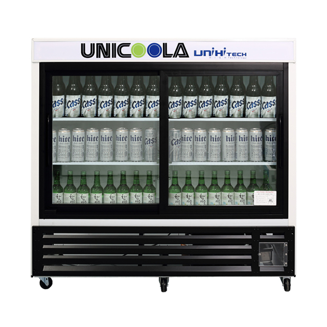 업소용 음료수 냉장고 음료 카페 술 투도어 쇼케이스 UNI-400HR 대형 주류 냉장 수평 - 상세 이미지 2