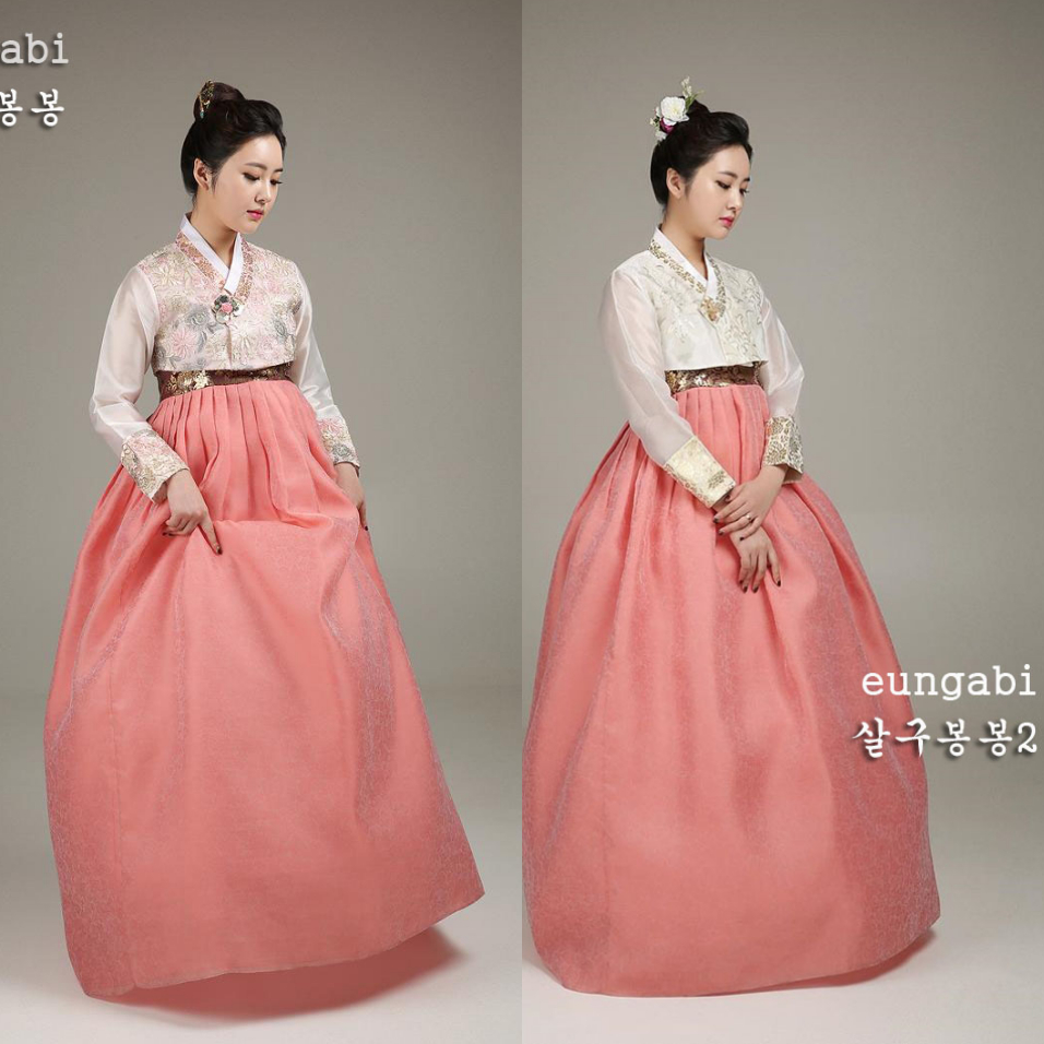 [한복대여]살구봉봉 화사 화려 결혼식 하객 행사한복 - 상세 이미지 5