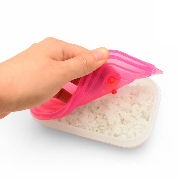국산 플라이토 실리콘 밀폐용기 전자렌지 즉석밥 실리콘용기 밥팩 소 250ml - 상세 이미지 5