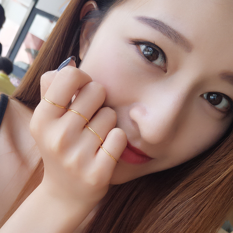 은 실반지 레이어드 패션 링 실버 925 은반지 - 상세 이미지 2