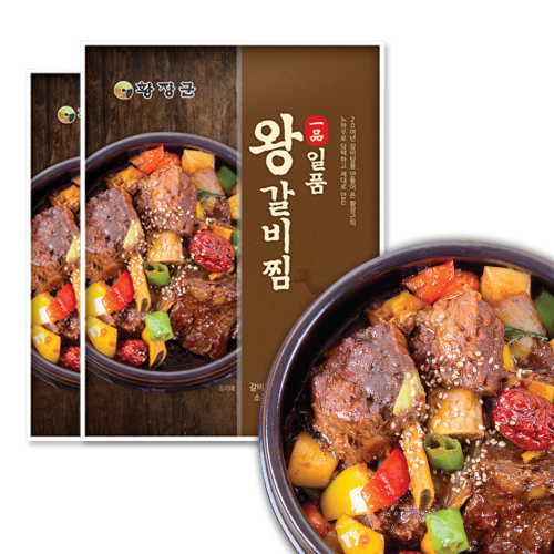 황장군 일품 왕갈비찜 갈비찜 600g 5팩+2팩 - 상세 이미지 3