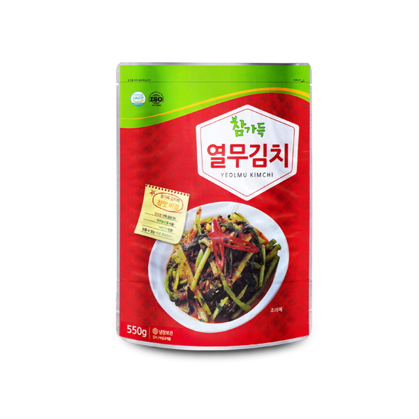 참가득 아삭하고 상큼한 열무김치 550g (파우치) - 메인 이미지