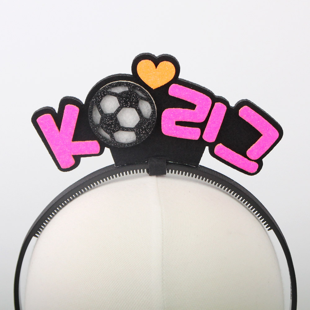주문제작 축구응원 이름표 축구스탠딩머리띠 - 상세 이미지 4