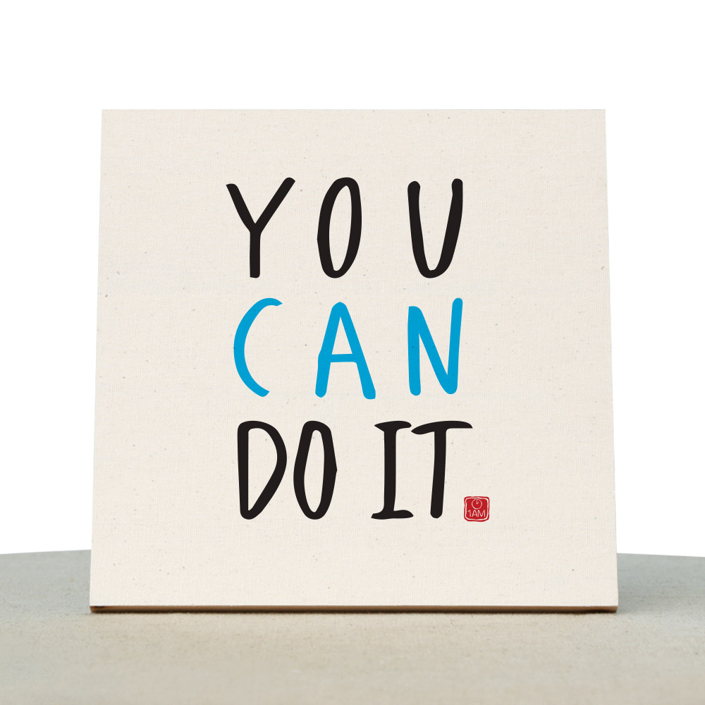 [1AM]캘리그라피 힐링 액자-You can - 상품 이미지