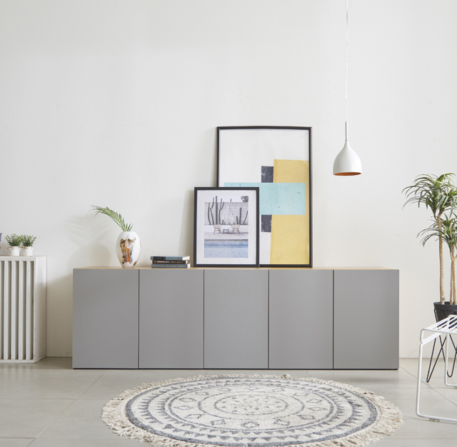 모노 월플렉스 2000 높은거실장 속깊은 거실수납장 TV다이