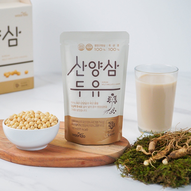 건강한 산양삼두유 국산콩 달지않은 영양두유 무가당 저당두유 1박스