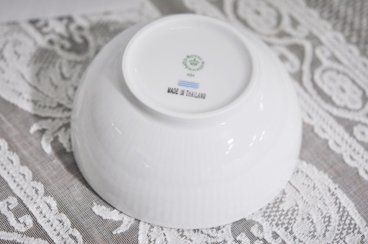 (볼 13cm, 밥그릇) 로얄코펜하겐 화이트 플루티드 볼 13cm (소) 1016934 - 상세 이미지 4