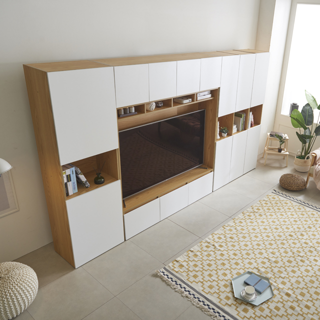 모노 2600 월플렉스 시스템 거실장세트 수납장 65인치 티비장 장식장 이불장 서재인테리어