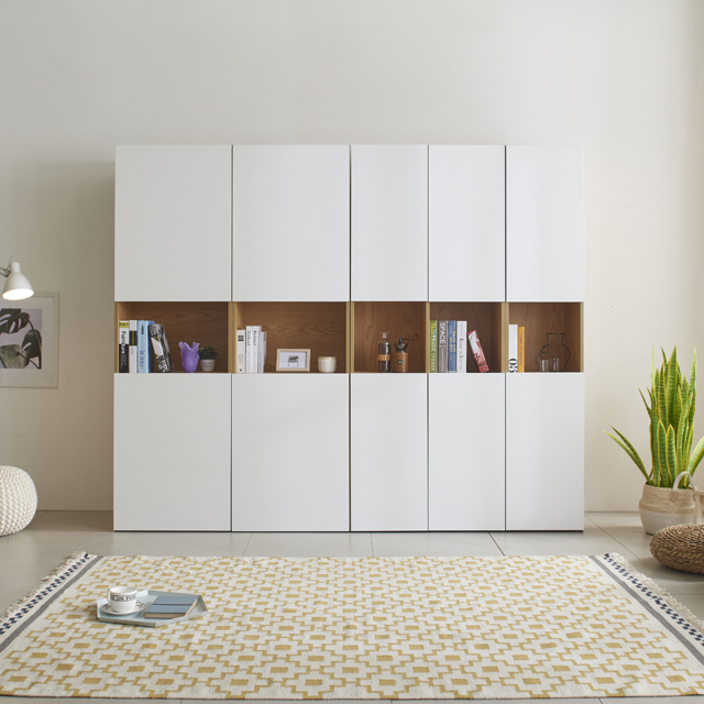 모노 월플렉스 시스템 400수납장 거실 베란다 다용도 틈새 장식장 오픈수납장