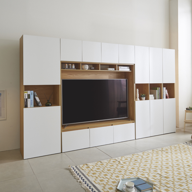 모노 2600 월플렉스 시스템 거실장세트 수납장 65인치 티비장 장식장 이불장 서재인테리어