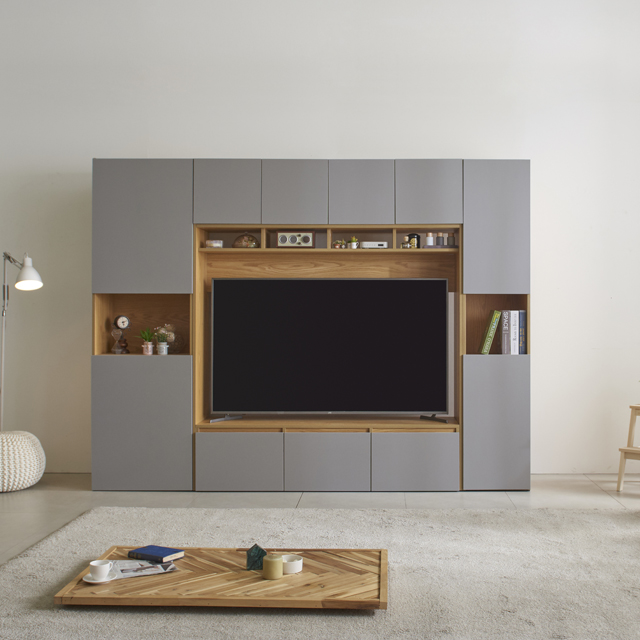 모노 2600 월플렉스 시스템 거실장세트 수납장 65인치 티비장 장식장 이불장 서재인테리어
