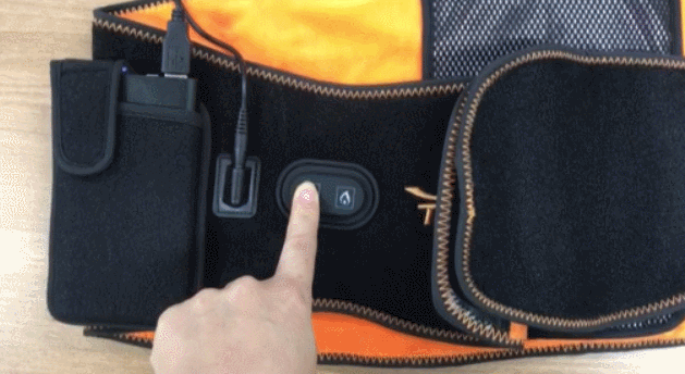 무선 허리찜질기 전기 온열 찜질기 발열 복대 허리찜질