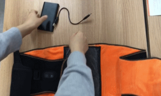 무선 허리찜질기 전기 온열 찜질기 발열 복대 허리찜질