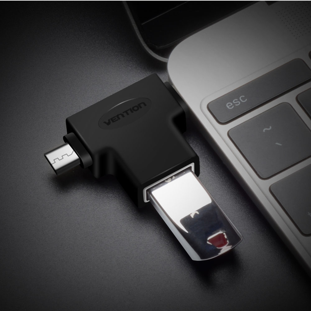 벤션 2in1 C타입 USB3.0 고속 OTG 젠더 2개 /5핀 겸용 - 상세 이미지 5