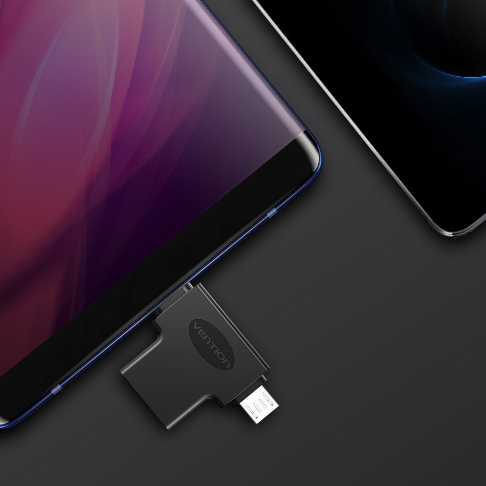 벤션 2in1 C타입 USB3.0 고속 OTG 젠더 2개 /5핀 겸용 - 상세 이미지 3