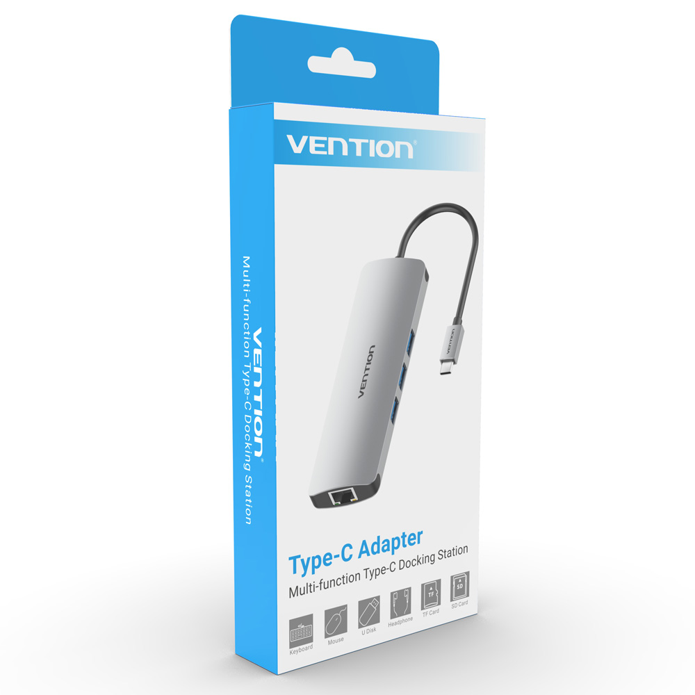 벤션 9in1 C타입 멀티포트 HDMI 이더넷 독 허브, CGNHA 이미지 7