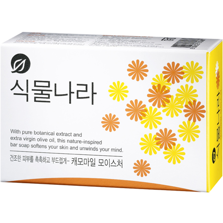 식물나라 비누 100g 4개입 캐모마일 모이스처 (0748) - 상품 이미지