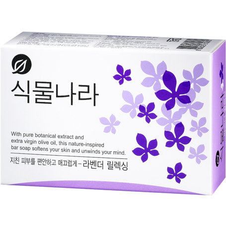 식물나라 비누 100g 4개입 라벤더 릴랙싱 (0731) - 상품 이미지